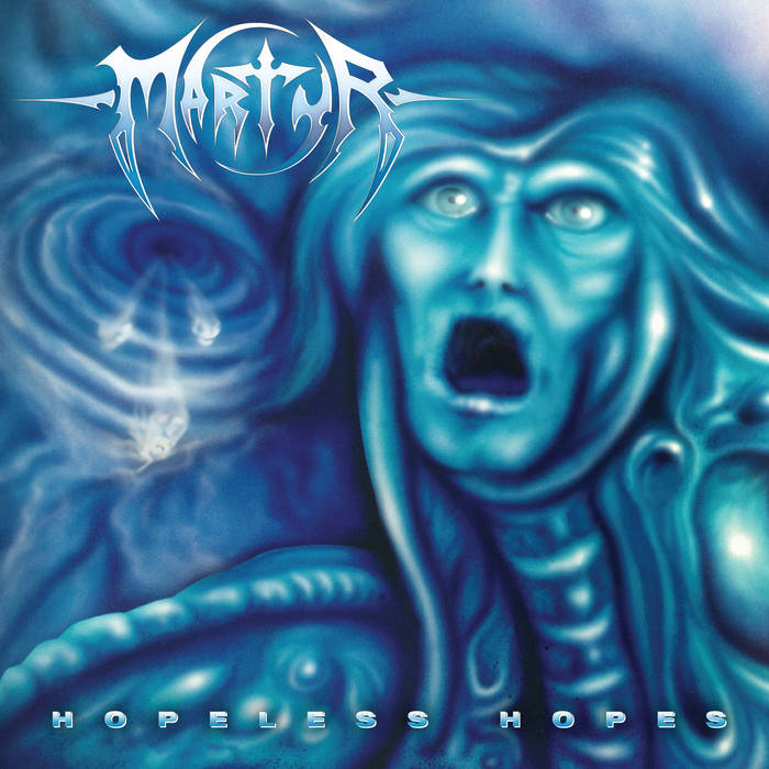 Album cover for 'Hopeless Hopes' by Marath, featuring a stylized face and swirling patterns.