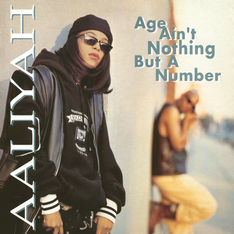 Album cover with a person wearing sunglasses and a hoodie, text 'Alyah' and 'Age Ain't Nothing But A Number'.