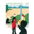 Album cover of 'Another Green World' by Eno with stylized figures and abstract design.