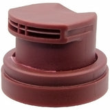 Brown spray paint cap with ultra wide spray.