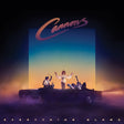 Album cover with three people in a convertible car against a colorful sky, featuring the word 'Camaron'.