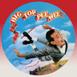 Album cover for 'Big Top Pee Wee' with a character falling from a hot air balloon against a blue sky.