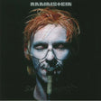 Album cover with a person wearing a gas mask and Rammstein logo.