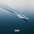 Speedboat on a body of water with a 'Parental Advisory' label at the bottom.