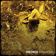 Album cover for Primus's 'A Handful of Noses' featuring a sepia-toned photograph of a person sitting by a stream, with the band name and album title at the bottom.