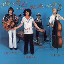 Album cover of 'Rock 'n' Roll with the Modern Lovers' featuring four band members on a blue background.