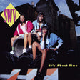 Album cover featuring three women sitting on barrels with 'SWV' and 'It's About Time' text.