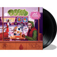Vinyl record with a colorful cover featuring a character in a mask at a diner counter.