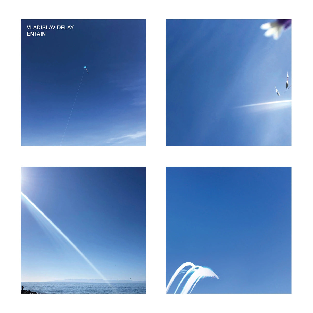 Album cover with four square sections of a blue sky, featuring different lighting conditions.