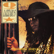Album cover with a person holding bars, featuring the title 'Goodbye Horses' and the name 'Lazzaruss'.