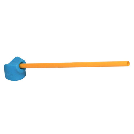 Blue and orange tool on a white background
