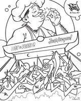 American Graffiti Coloring Book