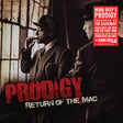 Album cover art for Prodigy's 'Return Of The Mac' featuring two men in suits, with the text and logo of the album and the artist's name.