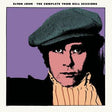 Cover art for Elton John's album 'The Complete Thom Bell Sessions' featuring an illustration of Elton John wearing a flat cap against a purple background.