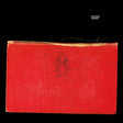 Radiohead - Amnesiac 2LP record album packaging with a red cover and a simple graphic of a skull and crossbones.