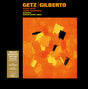 Gatefold reissue of 'Stan Getz/Joao Gilberto' album with a cover featuring abstract art in orange, black, and yellow tones.