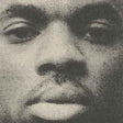 Black and white album cover featuring a close-up of a person's face, presumably the artist Vince Staples.