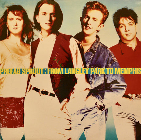 Album cover featuring Prefab Sprout band members with the title 'From Langley Park To Memphis'.