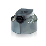 Transparent black stock cap for loop spray paint. 