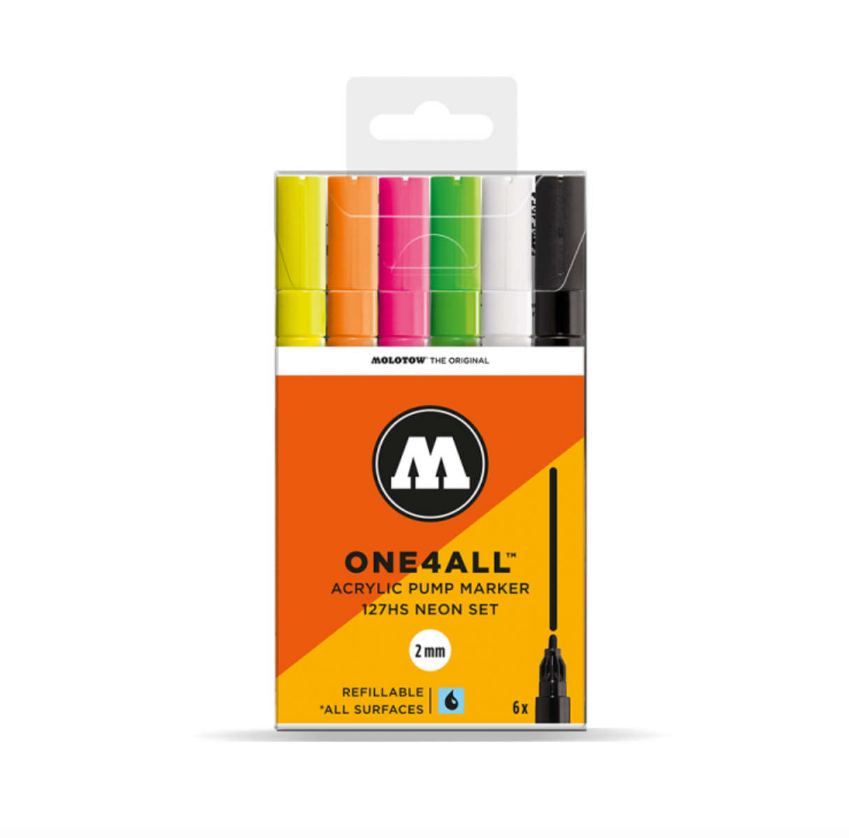 Molotow 127HS (6 Markers Kit) - Neon Kit