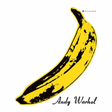 Album cover of 'The Velvet Underground & Nico' featuring a banana graphic designed by Andy Warhol.