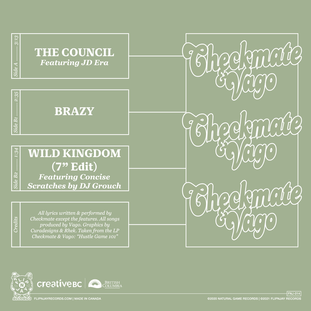 Checkmate & Vago - The Council 7-Inch