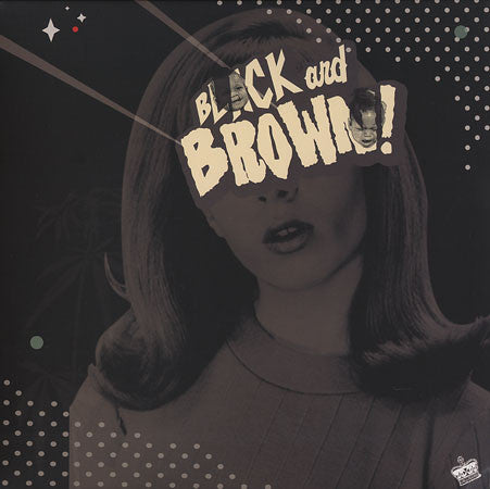 Album cover for Black Milk and Danny Brown's Black and Brown EP featuring a stylized image of a person with 'BLACK and BROWN!' text overlaid in bold letters.