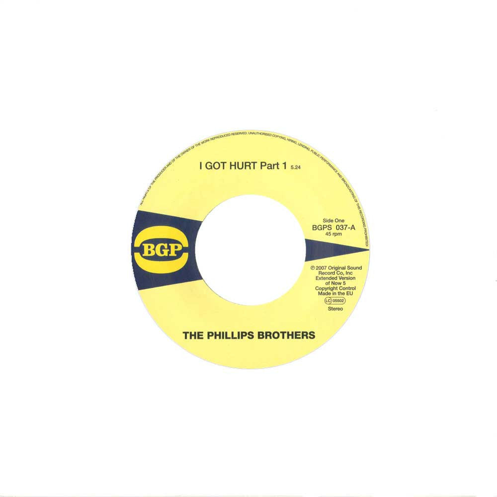 Phillips Brothers - I Got Hurt Part 1 & 2 7-Inch